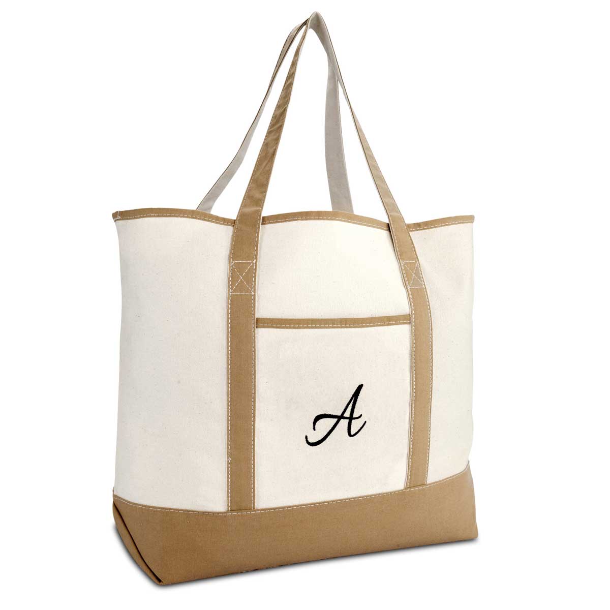 Personalized Monogram Tote Bag Custom Canvas Tote Bag 100% Cotton