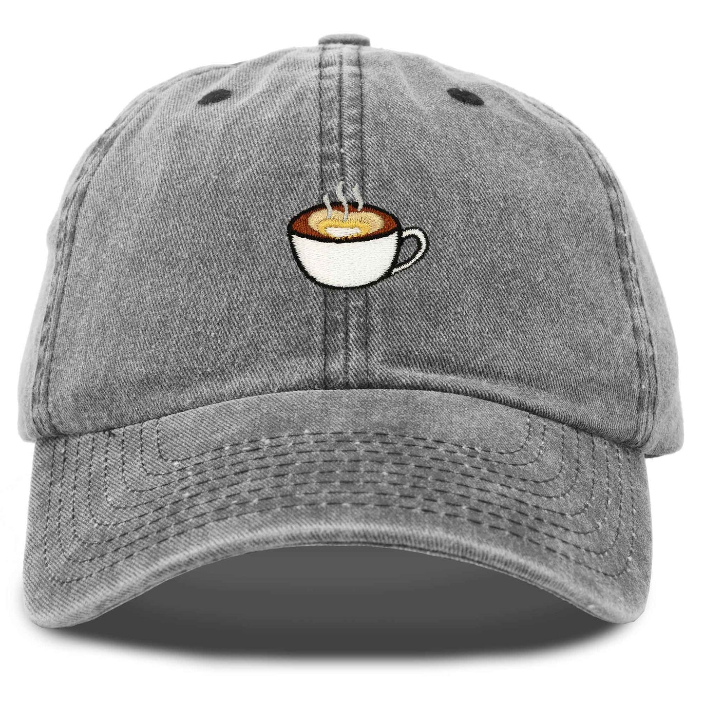 Dalix Cappuccino Embroidered Coffee Brew Cotton Dad Hat Baseball Cap Womens