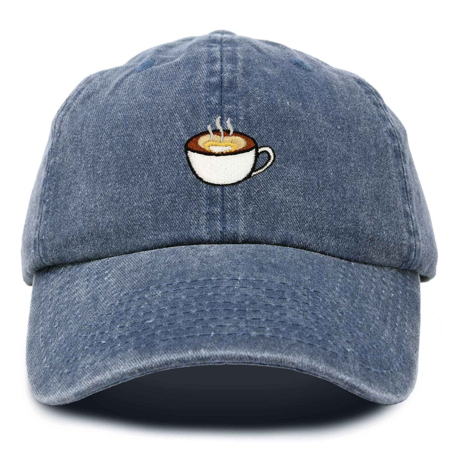 Dalix Cappuccino Embroidered Coffee Brew Cotton Dad Hat Baseball Cap Womens