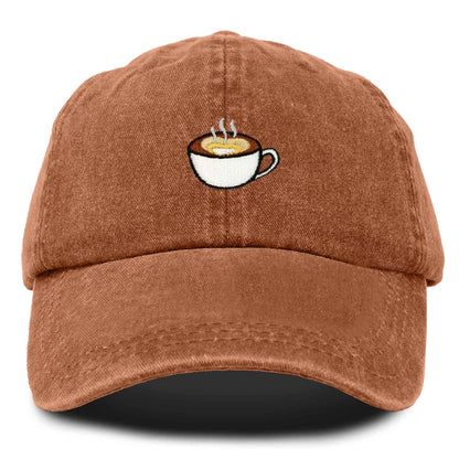 Dalix Cappuccino Embroidered Coffee Brew Cotton Dad Hat Baseball Cap Womens