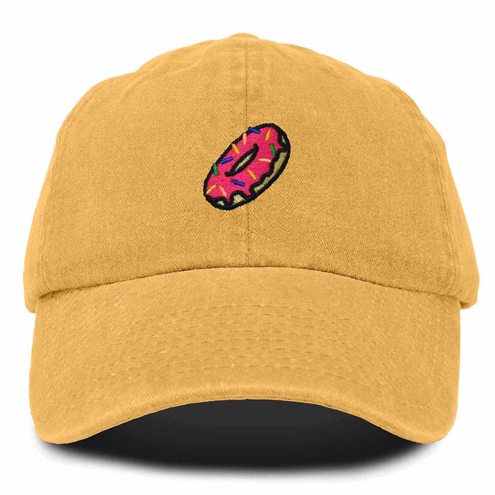 Dalix Donut Embroidered Mens Cotton Dad Hat Baseball Cap