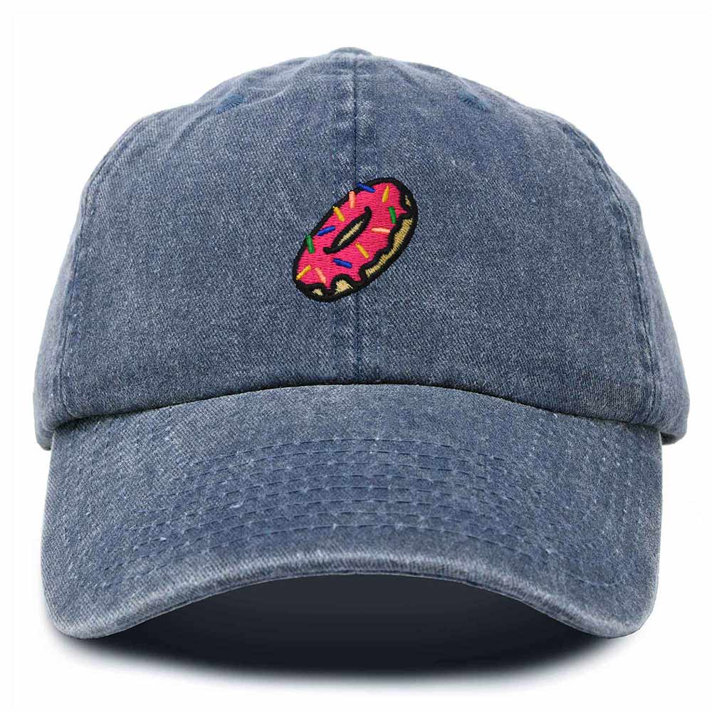 Dalix Donut Embroidered Mens Cotton Dad Hat Baseball Cap