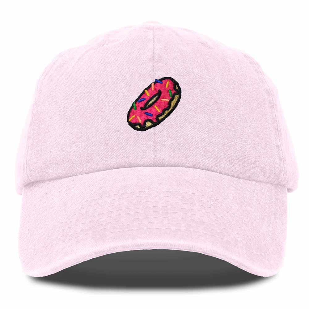 Dalix Donut Embroidered Mens Cotton Dad Hat Baseball Cap