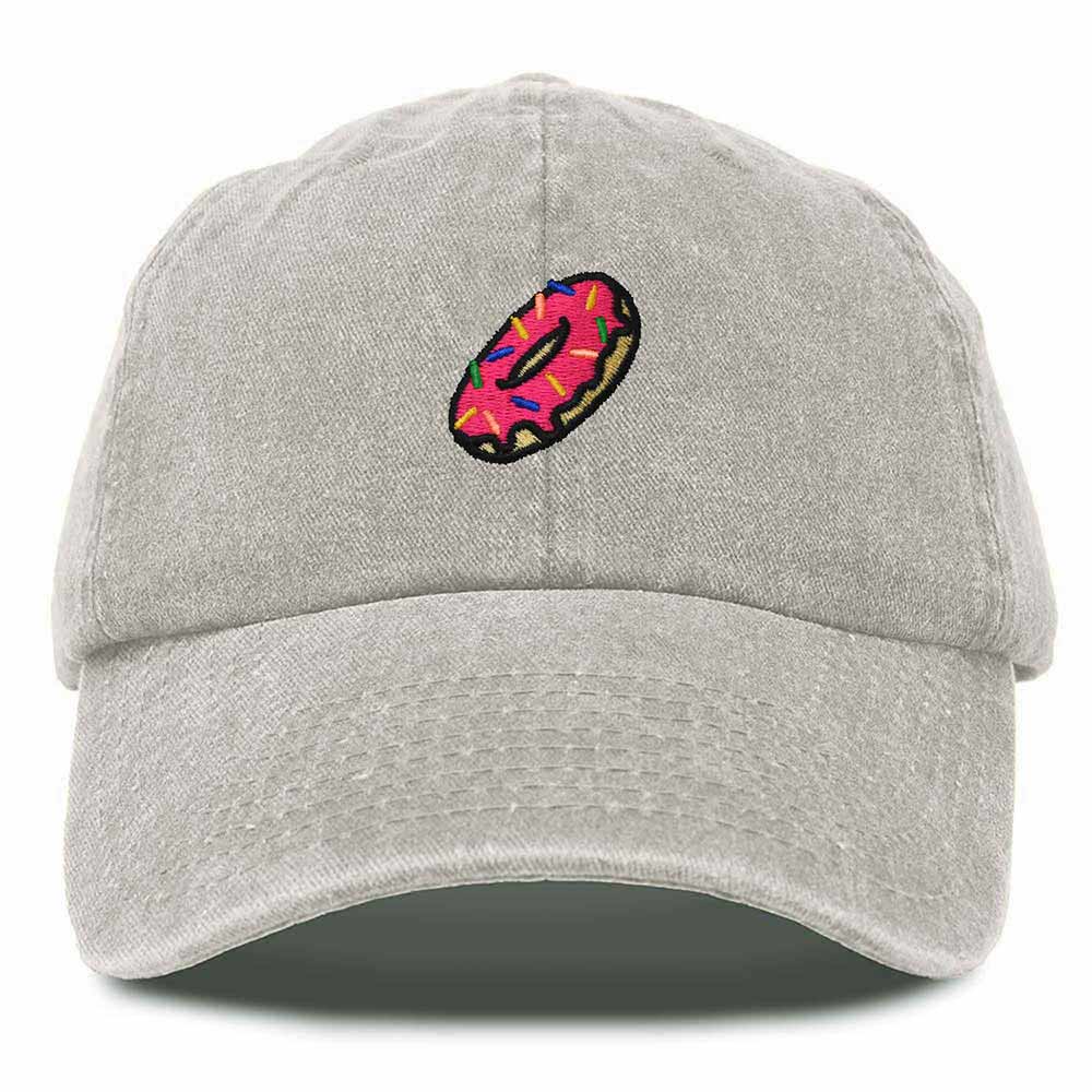 Dalix Donut Embroidered Mens Cotton Dad Hat Baseball Cap