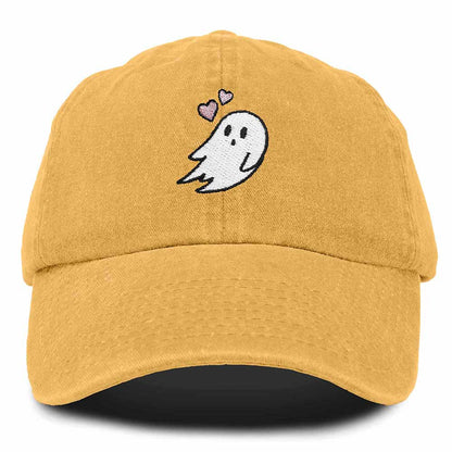 Dalix Heartly Ghost Embroidered Mens Womens Cotton Dad Hat Baseball Cap Adjustable