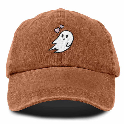 Dalix Heartly Ghost Embroidered Mens Womens Cotton Dad Hat Baseball Cap Adjustable