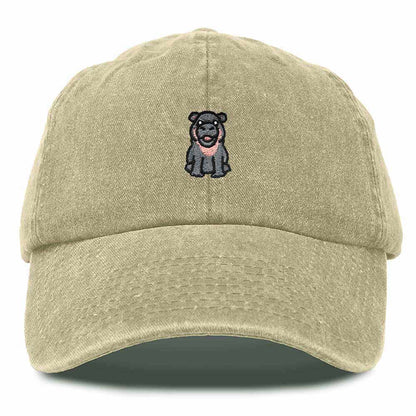 Dalix Hippo Embroidered Cotton Dad Hat Cute Animal Design Adjustable Baseball Cap for Everyday Wear Womens in White