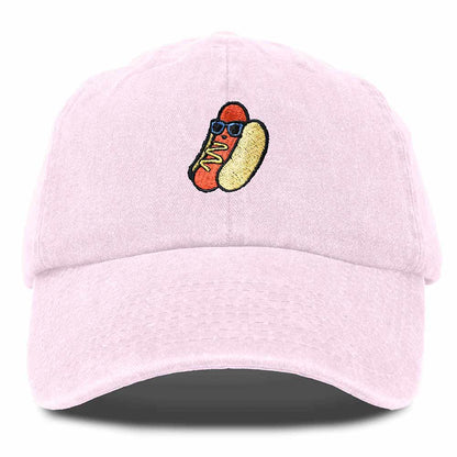 Dalix Hot Dog Embroidered Cap Cotton Baseball Summer Cool Dad Hat Mens