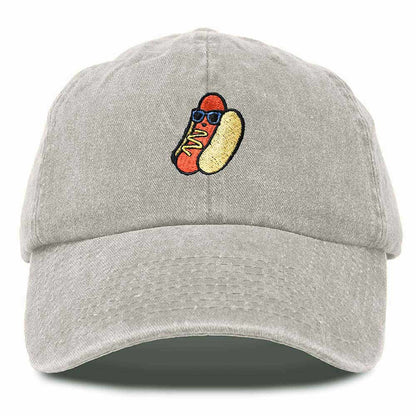 Dalix Hot Dog Embroidered Cap Cotton Baseball Summer Cool Dad Hat Mens