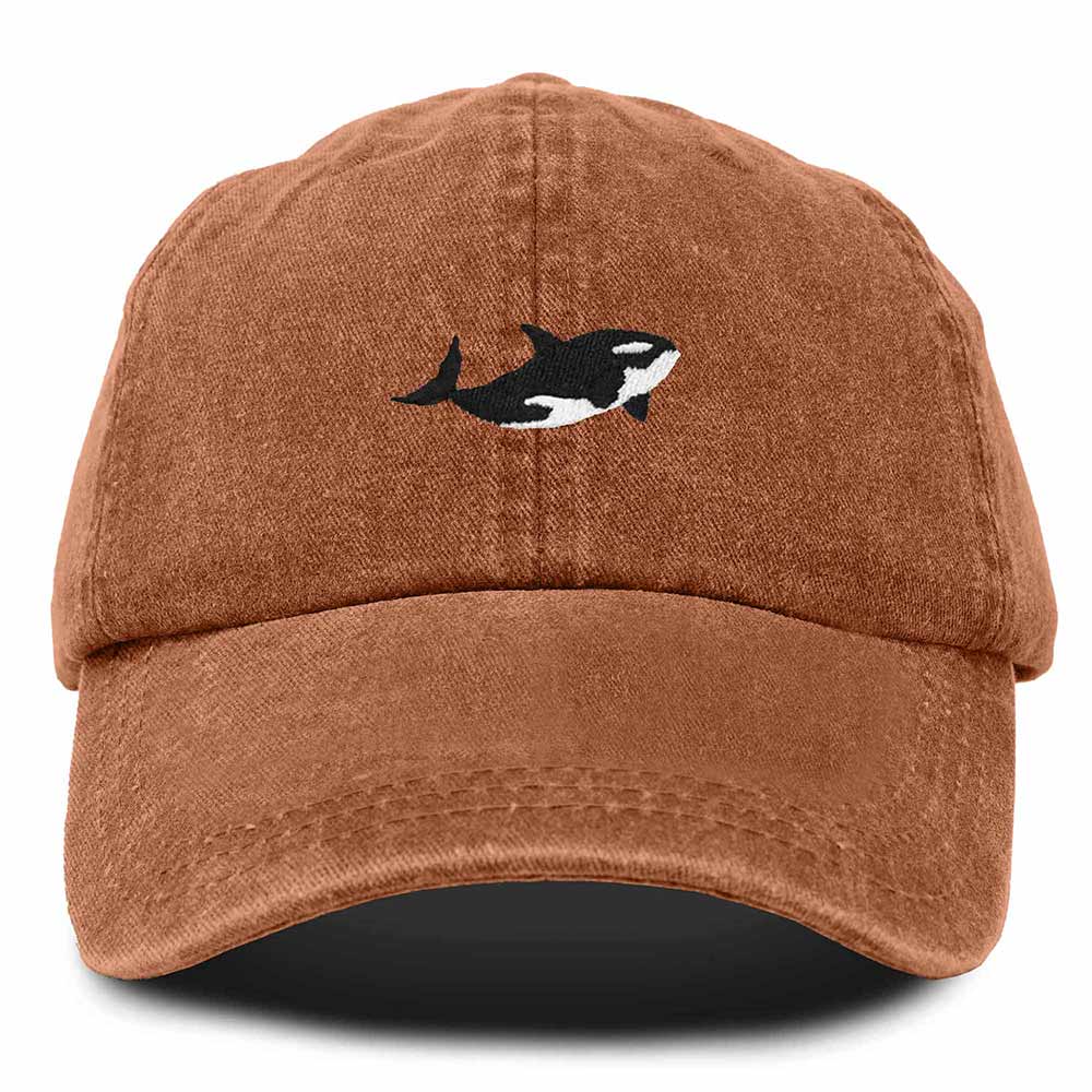 Dalix Orca Cap Aquarium Embroidered Mens Cotton Dad Hat Baseball Hat