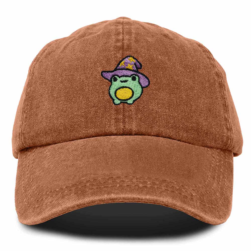 Dalix Sorcerer Frog Embroidered Cap Cotton Baseball Cute Cool Dad Hat Womens