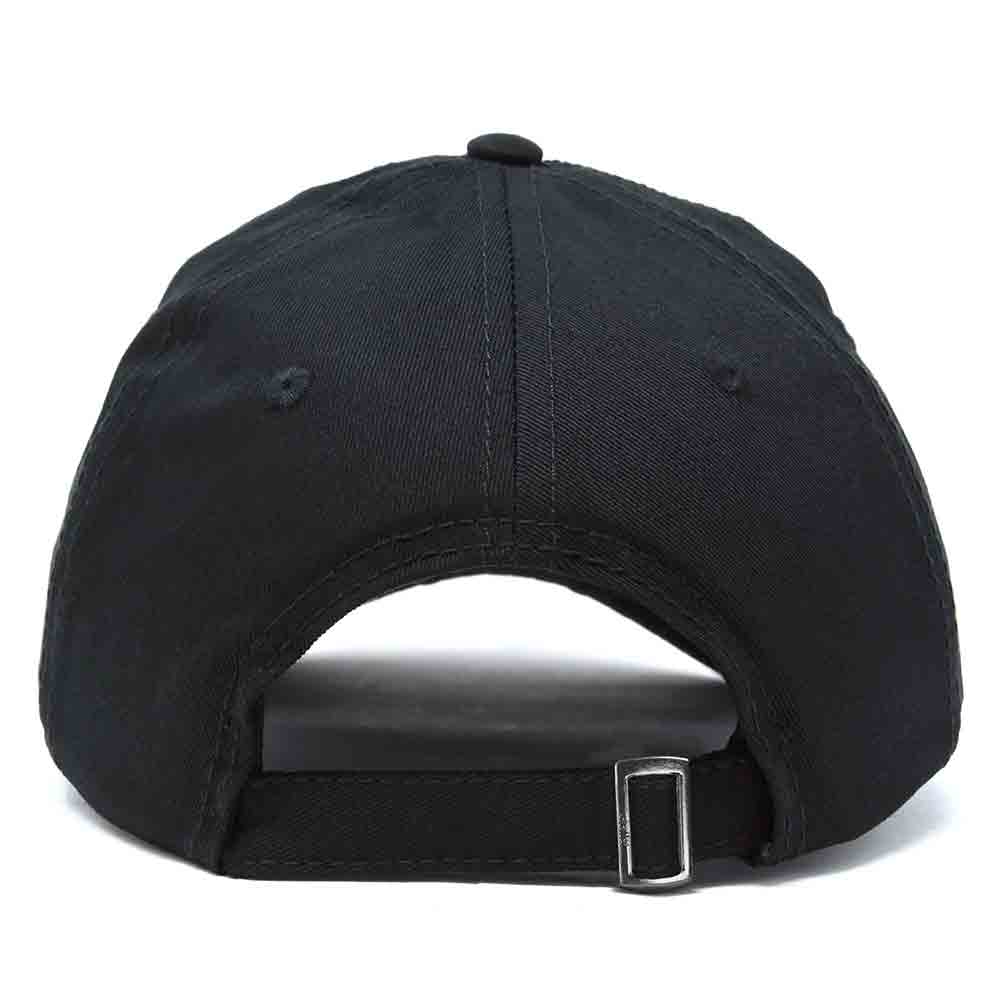 Dalix Alligator Cap Embroidered Mens Cotton Dad Hat Baseball Hat in Black