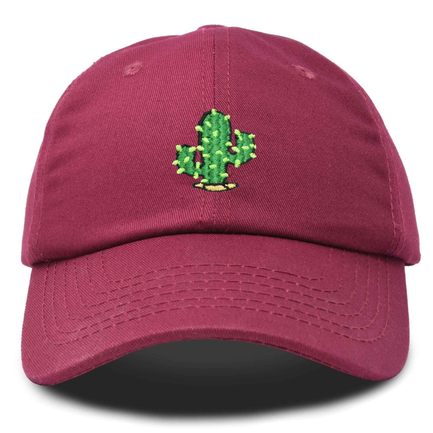 Dalix Cactus Embroidered Cap Cotton Succulent Baseball Hat Plant Adjustable Womens