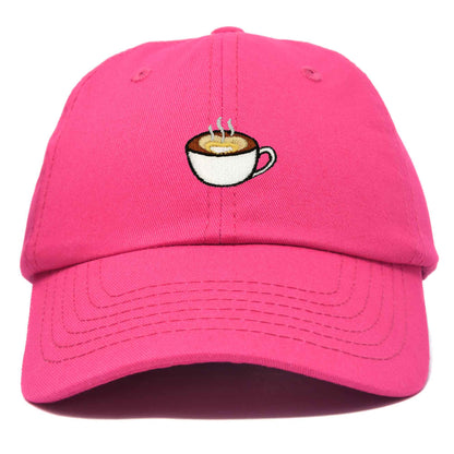 Dalix Cappuccino Embroidered Coffee Brew Cotton Dad Hat Baseball Cap Womens