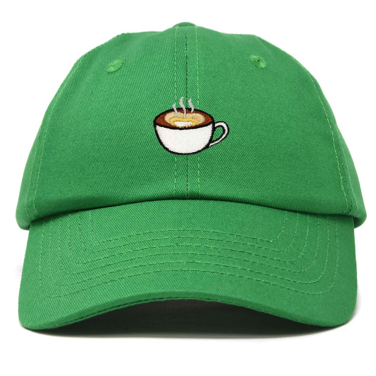 Dalix Cappuccino Embroidered Coffee Brew Cotton Dad Hat Baseball Cap Womens