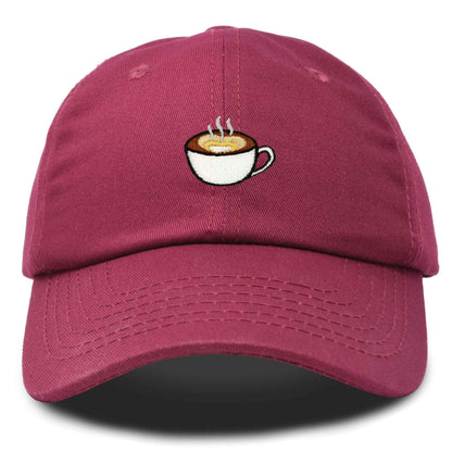 Dalix Cappuccino Embroidered Coffee Brew Cotton Dad Hat Baseball Cap Womens