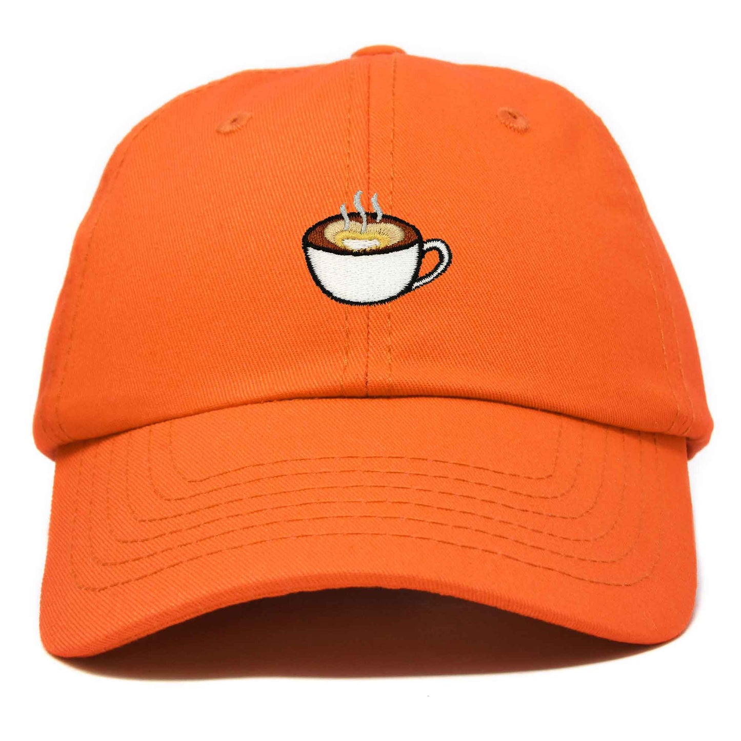 Dalix Cappuccino Embroidered Coffee Brew Cotton Dad Hat Baseball Cap Womens