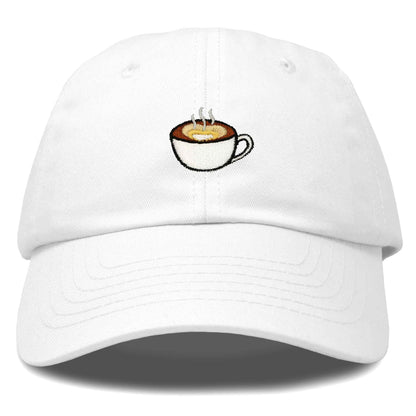 Dalix Cappuccino Embroidered Coffee Brew Cotton Dad Hat Baseball Cap Womens