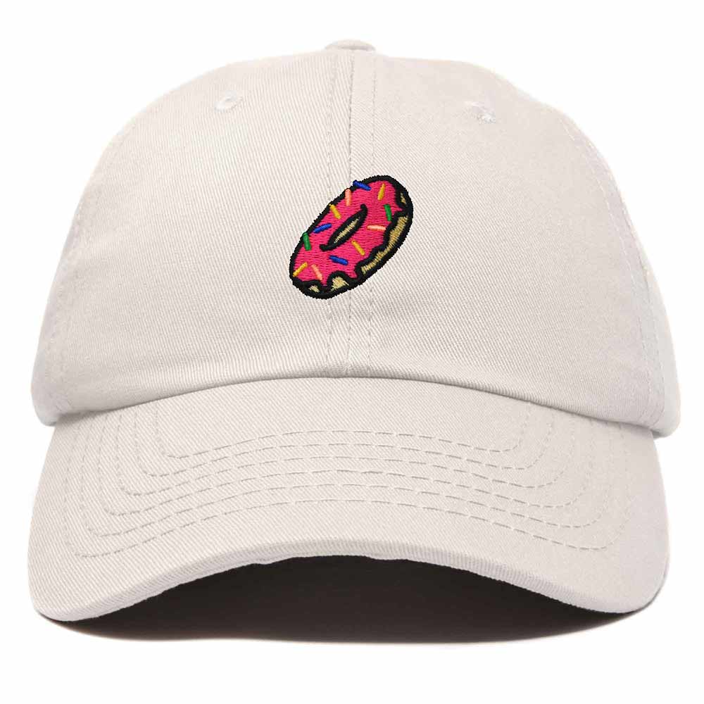 Dalix Donut Embroidered Mens Cotton Dad Hat Baseball Cap