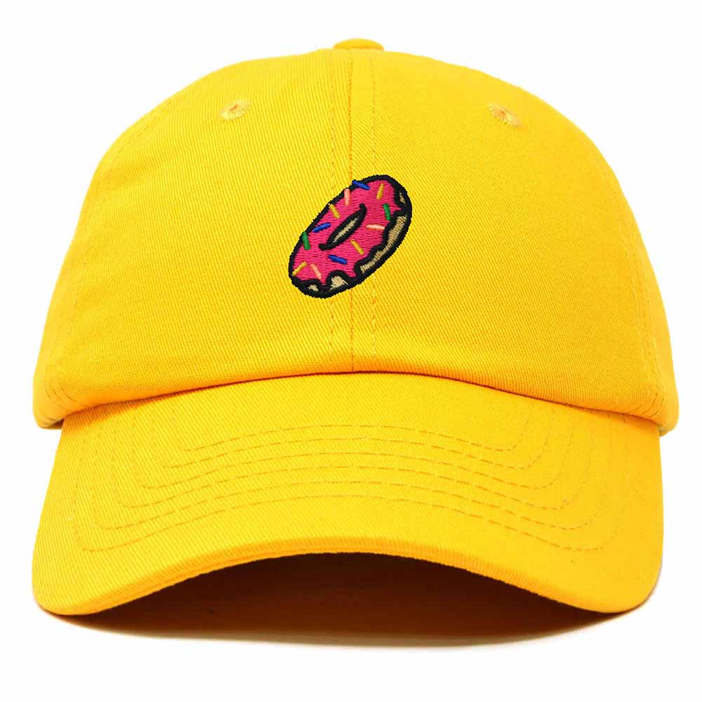 Dalix Donut Embroidered Mens Cotton Dad Hat Baseball Cap