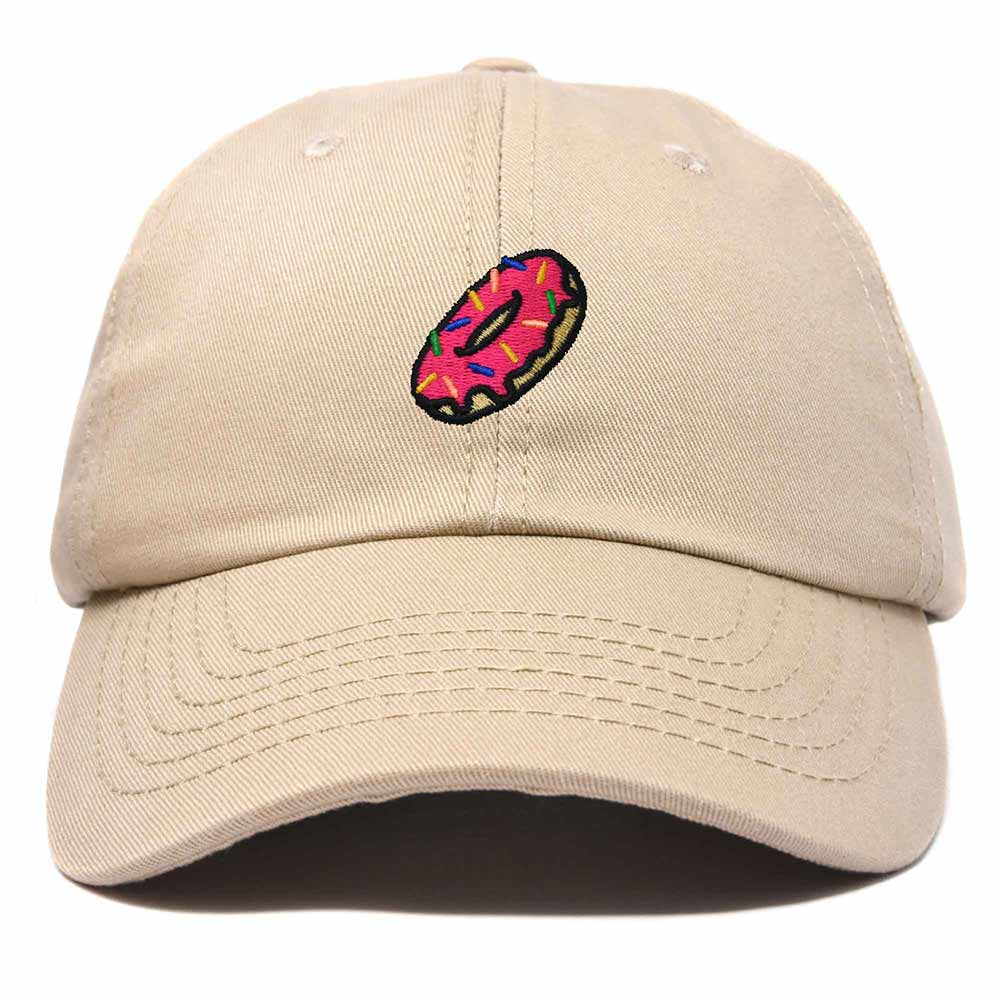 Dalix Donut Embroidered Mens Cotton Dad Hat Baseball Cap