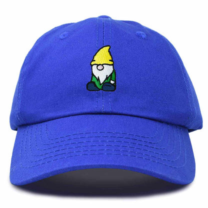Dalix Gnome Embroidered Cotton Baseball Cap Adjustable Dad Hat Mens in Royal Blue