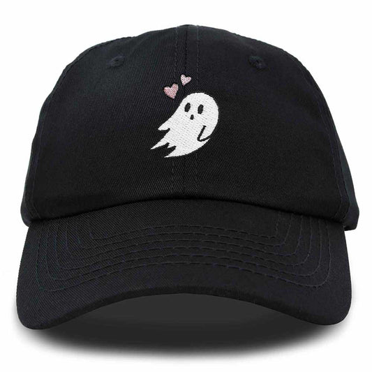 Dalix Heartly Ghost Embroidered Mens Womens Cotton Dad Hat Baseball Cap Adjustable