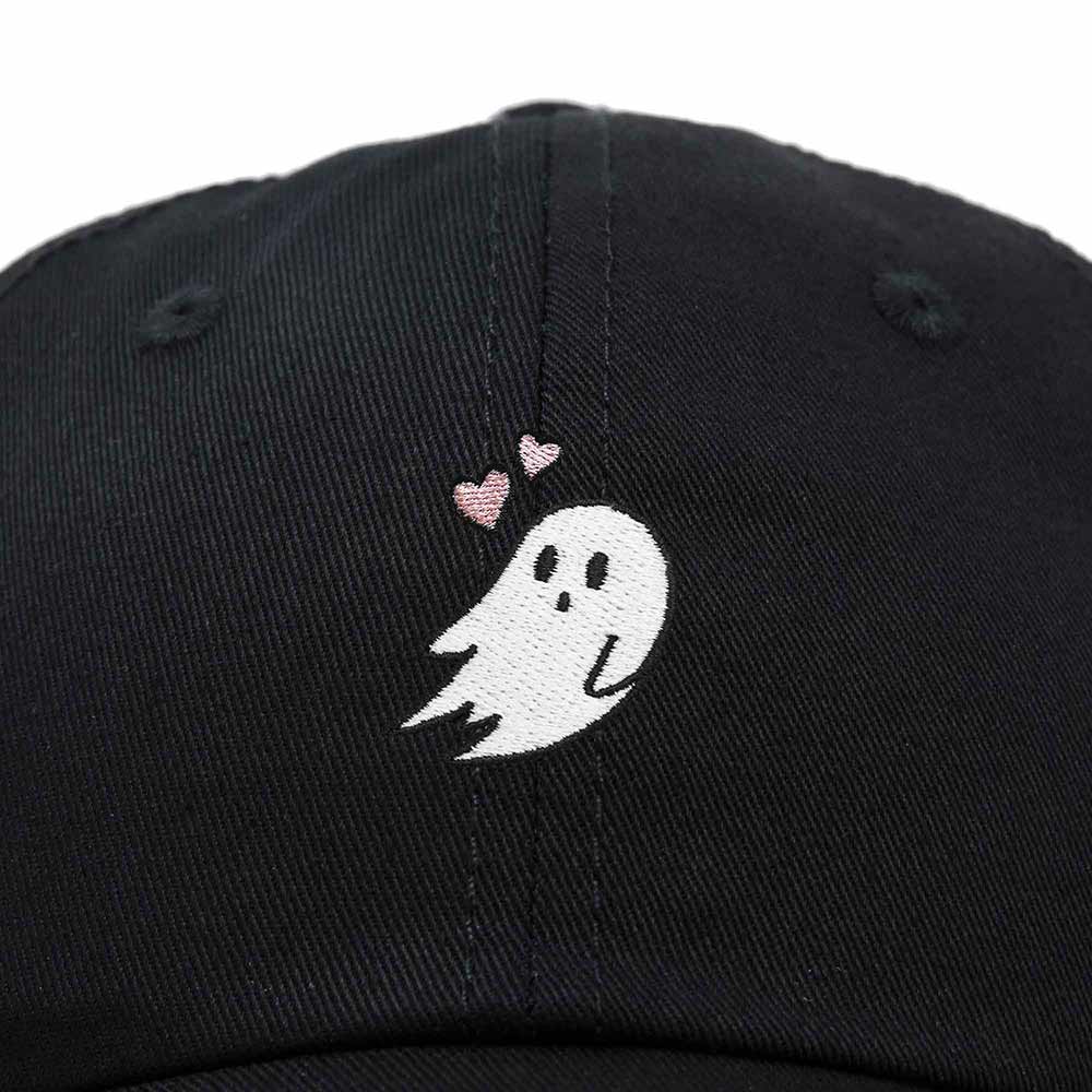 Dalix Heartly Ghost Embroidered Mens Womens Cotton Dad Hat Baseball Cap Adjustable