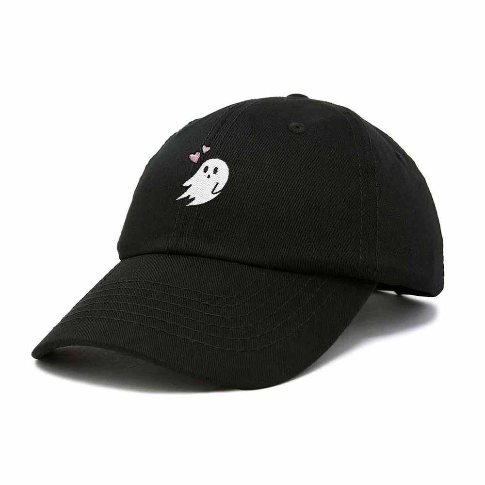 Dalix Heartly Ghost Embroidered Mens Womens Cotton Dad Hat Baseball Cap Adjustable