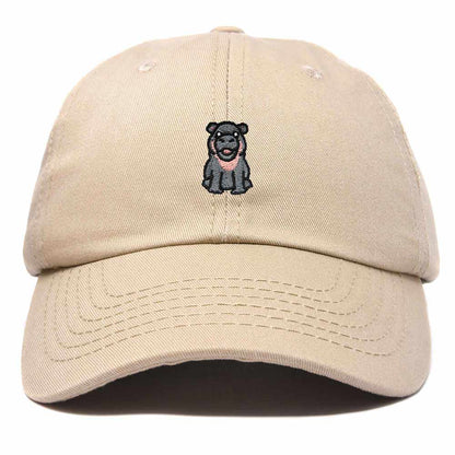 Dalix Hippo Embroidered Cotton Dad Hat Cute Animal Design Adjustable Baseball Cap for Everyday Wear Womens in Khaki