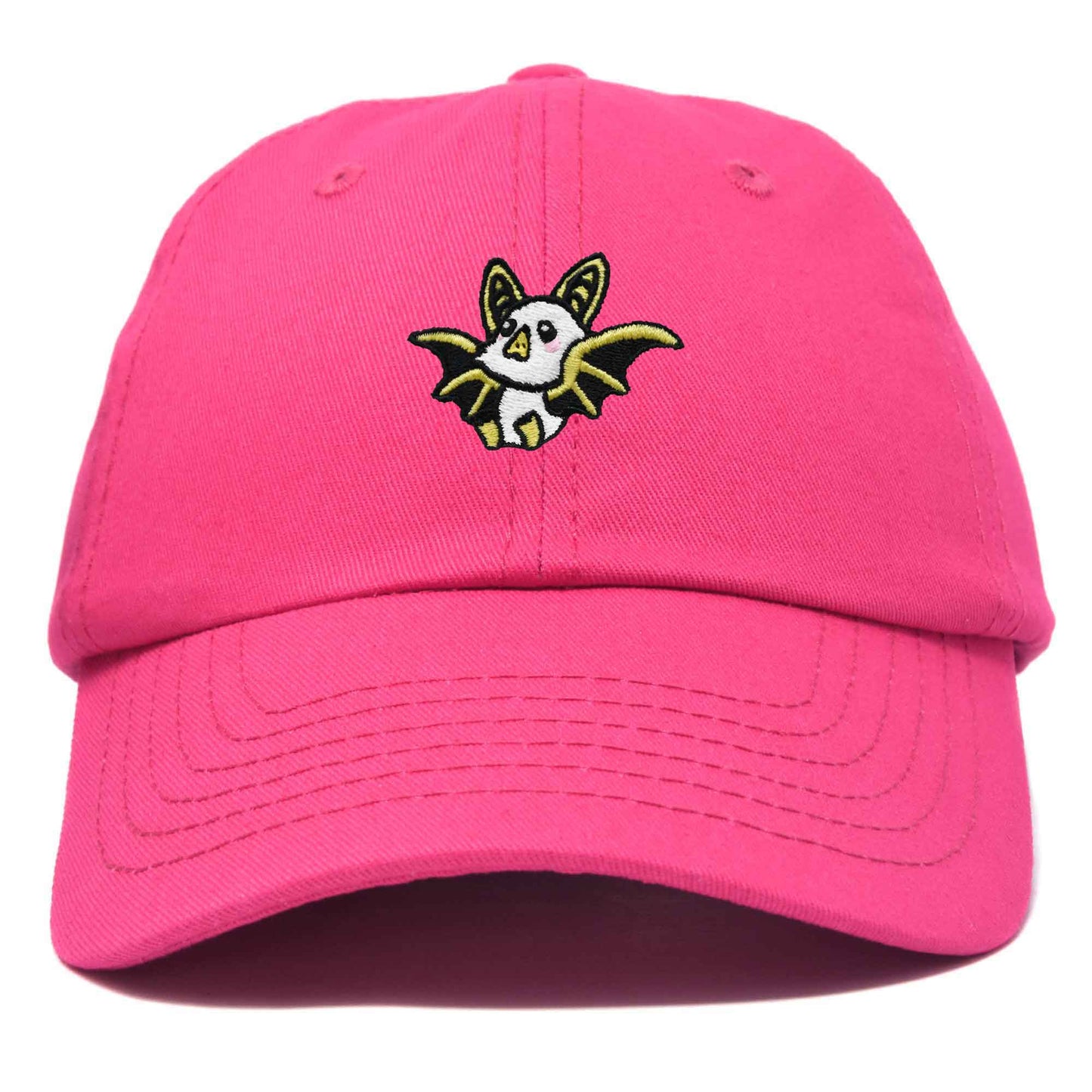 Dalix Honduran Bat Cap Embroidered Dad Baseball Hat Cotton Adjustable Womens in Hot Pink