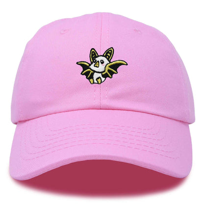 Dalix Honduran Bat Cap Embroidered Dad Baseball Hat Cotton Adjustable Womens in Light Pink