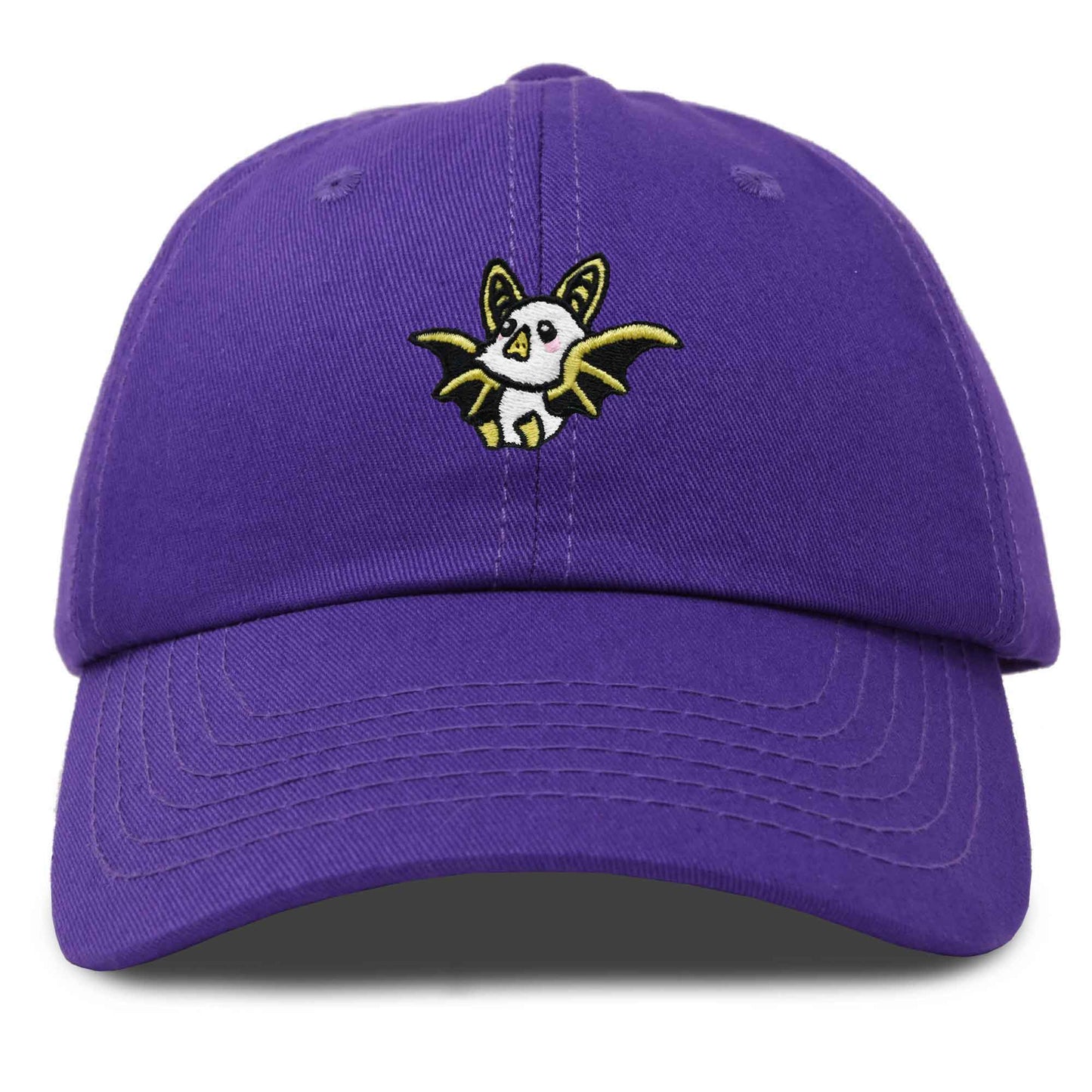 Dalix Honduran Bat Cap Embroidered Dad Baseball Hat Cotton Adjustable Womens in Purple