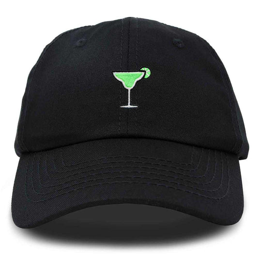 Dalix Margarita Embroidered Cap Cotton Baseball Cute Cool Dad Hat Womens in Black