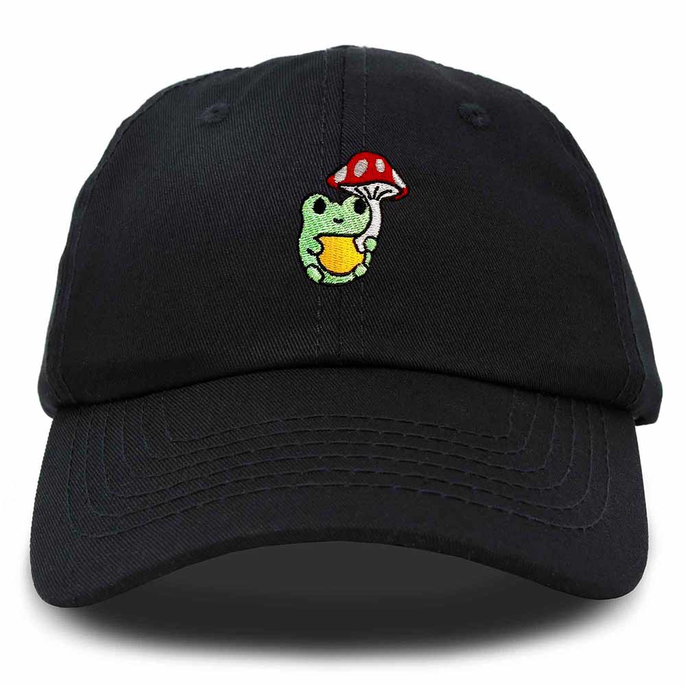 Dalix Mushroom Frog Unicorn Embroidered Cotton Dad Hat Baseball Cap Adjustable Mens Womens