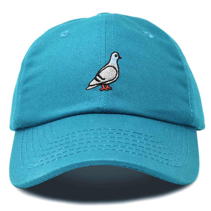 Dalix Pigeon Embroidered Cap Cotton Baseball Dad Hat for Men & Women Casual Cool in Teal