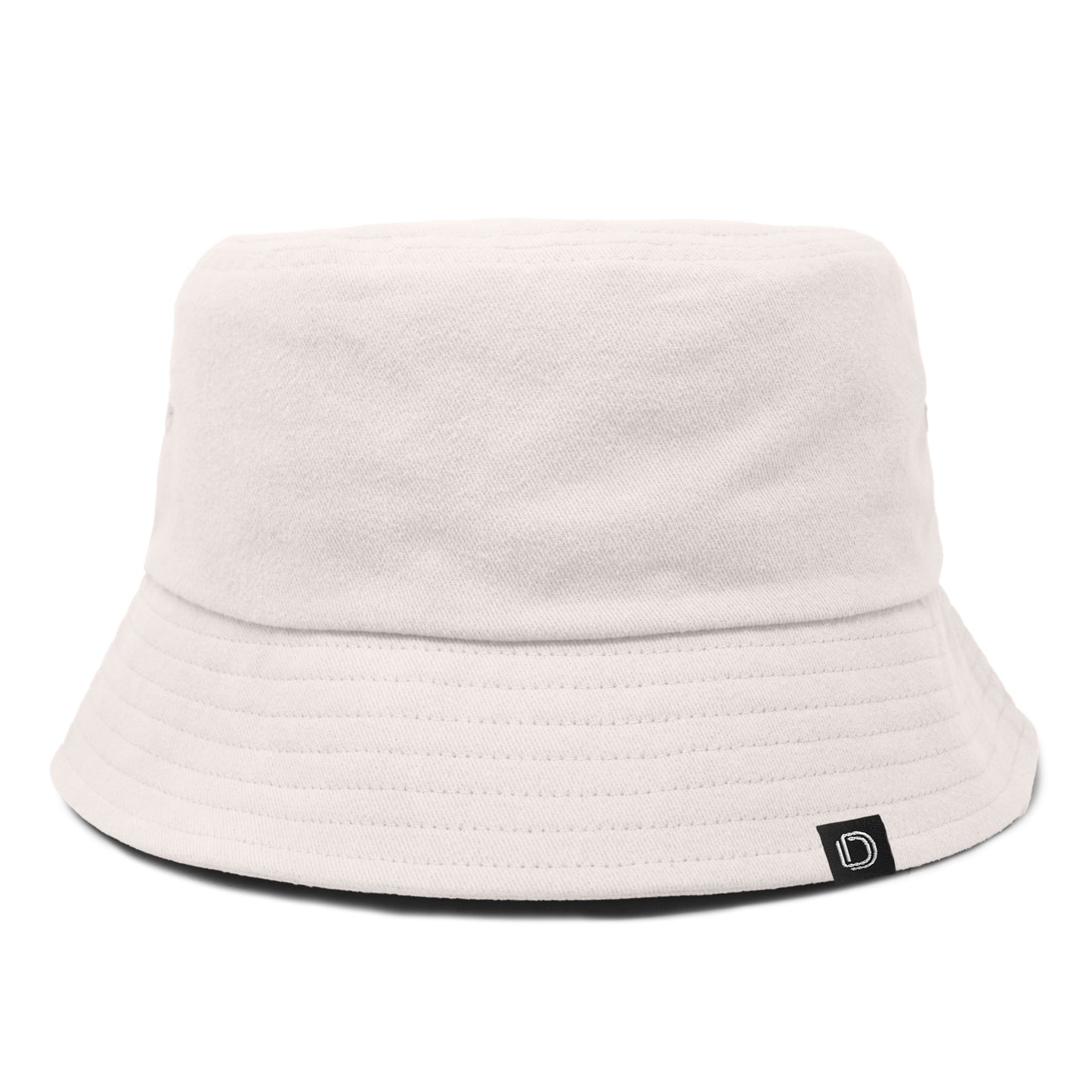 DALIX Solid 100% Cotton Unisex Outdoor Summer Bucket Hat in Off-White