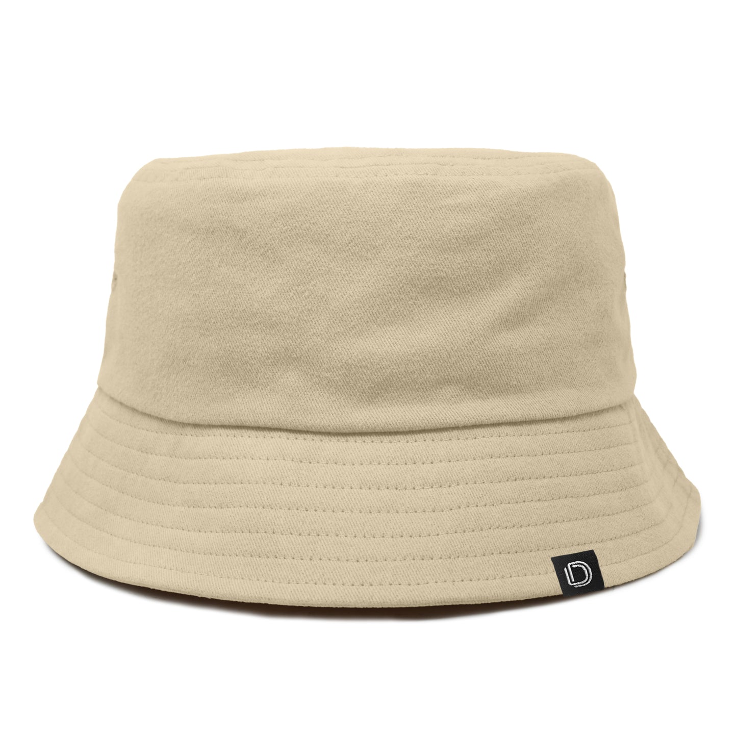 DALIX Solid 100% Cotton Unisex Outdoor Summer Bucket Hat in Beige