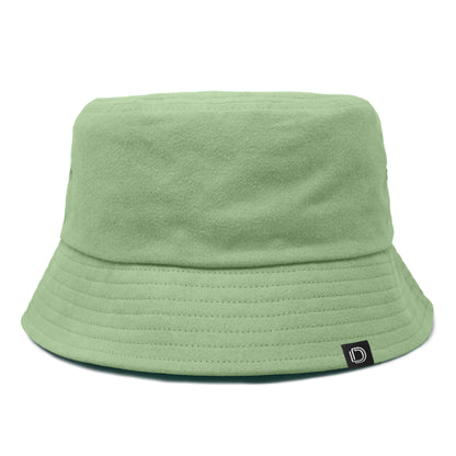 DALIX Solid 100% Cotton Unisex Outdoor Summer Bucket Hat in Green