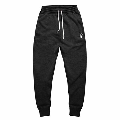 Dalix Astronaut Embroidered Fleece Jogger Cuff Sweatpant Sweats Soft Warm Cute Womens in Dark Heather 2XL XX-Large