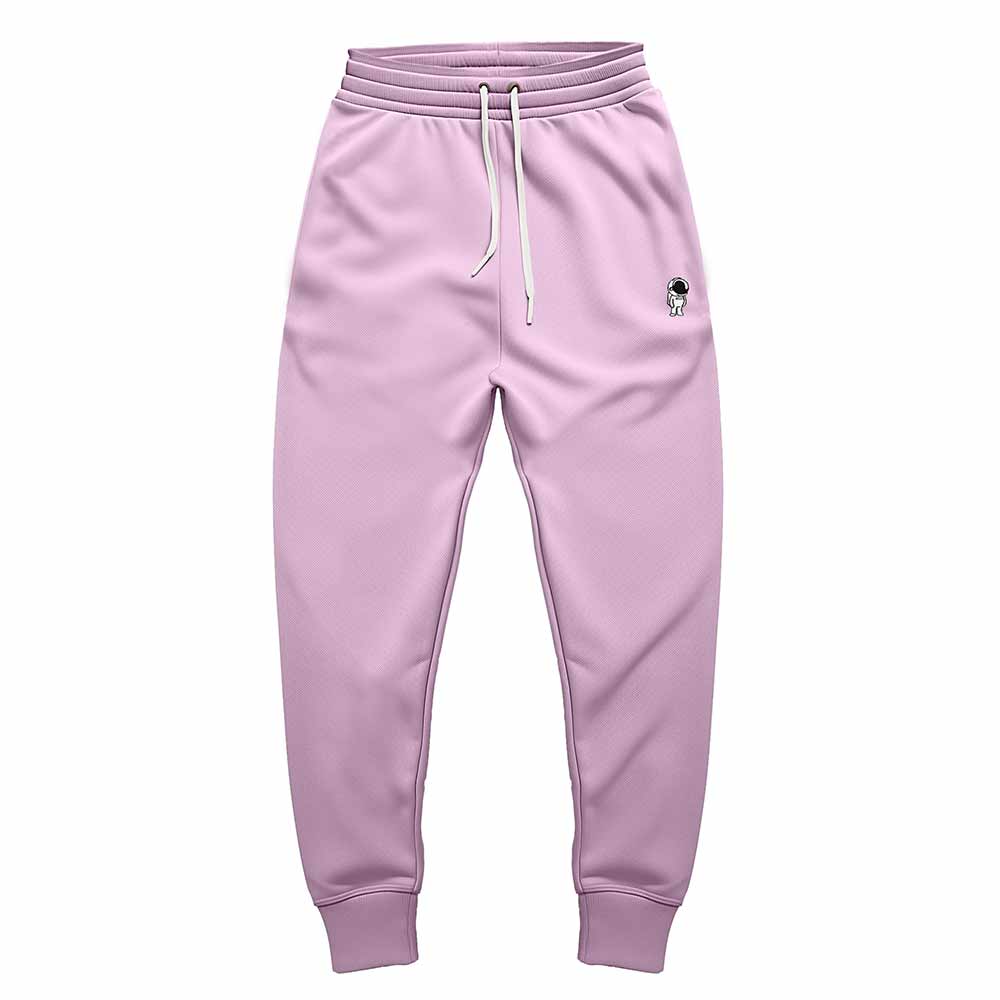 Dalix Astronaut Embroidered Fleece Jogger Cuff Sweatpant Sweats Soft Warm Cute Womens in Lavender 2XL XX-Large