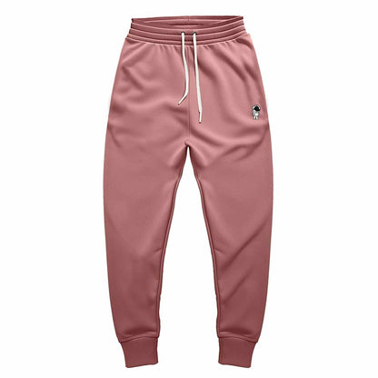 Dalix Astronaut Embroidered Fleece Jogger Cuff Sweatpant Sweats Soft Warm Cute Womens in Mauve 2XL XX-Large