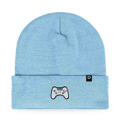 Dalix Game Controller Embroidered Beanie Cap Cotton Baseball Men in Gold