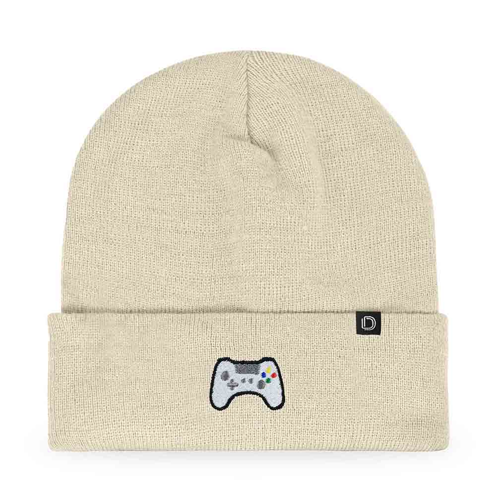 Dalix Game Controller Embroidered Beanie Cap Cotton Baseball Men in Maroon