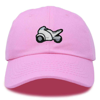 Dalix Motorcycle Cap Embroidered Mens Cotton Baseball Hat in Light Pink