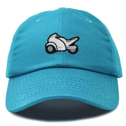 Dalix Motorcycle Cap Embroidered Mens Cotton Baseball Hat in Teal