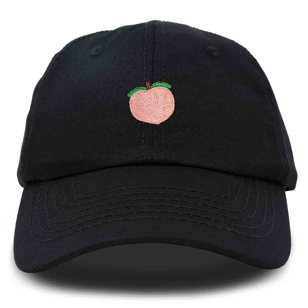 Peach - Trucker Hat Black / Black / Red