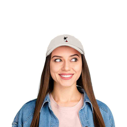 Dalix Christmas Space Rudolph Astronaut Dad Hat Embroidered Baseball Cap Womens in Maroon