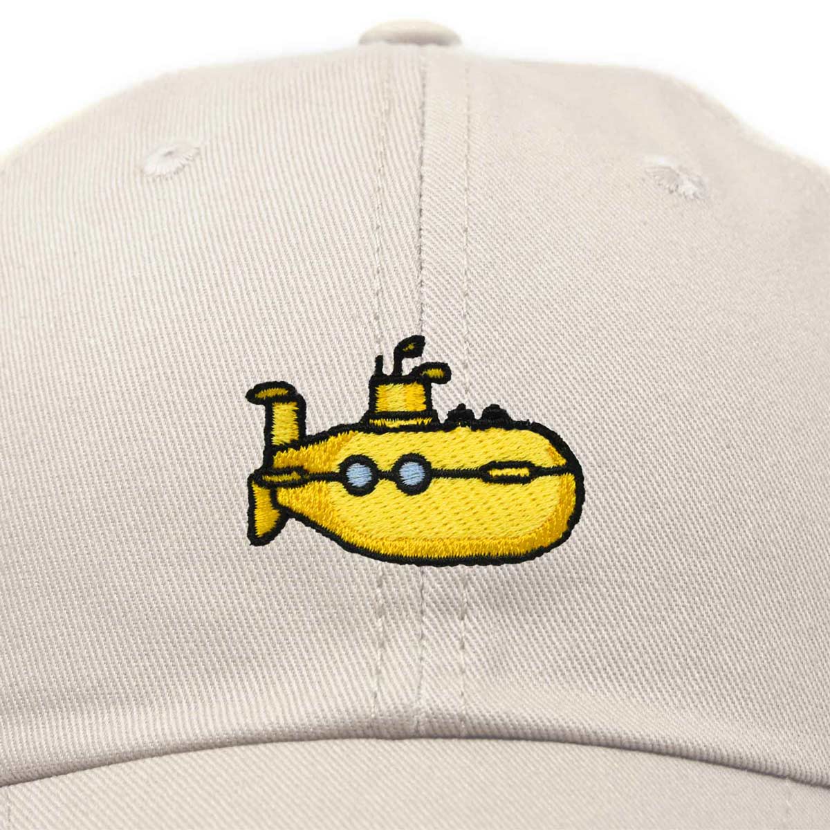 Dalix Submarine Hat Embroidered Cap in Khaki