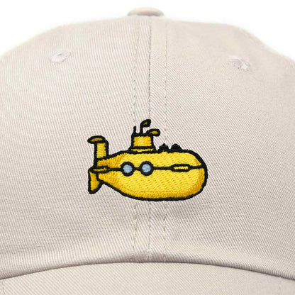 Dalix Submarine Hat Embroidered Cap in Khaki